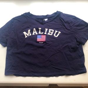Malibu Cropped H&M tee